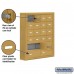 Salsbury Cell Phone Storage Locker - 6 Door High Unit (5 Inch Deep Compartments) - 16 A Doors and 4 B Doors - Gold - Surface Mounted - Master Keyed Locks